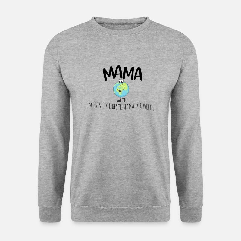 Beste Mama auf der Welt - Unisex Pullover - Weißgrau meliert