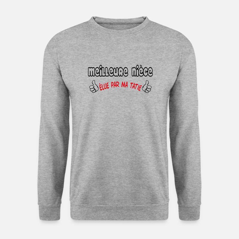 Beste Nichte - Unisex Pullover - Weißgrau meliert