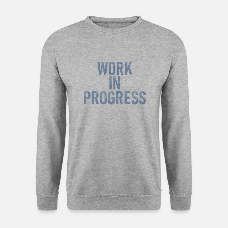 Work in progress - Unisex Sweatshirt - salt & pepper