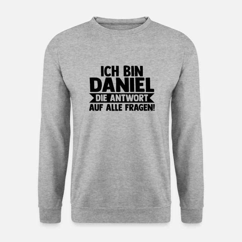 First name Daniel - Unisex Sweatshirt - salt & pepper