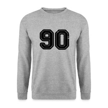 90 - Sweat-shirt Unisexe - gris chiné - Devant - Alina (178cm) & Michal (187cm)