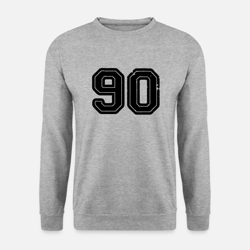 90 - Unisex Pullover - Weißgrau meliert