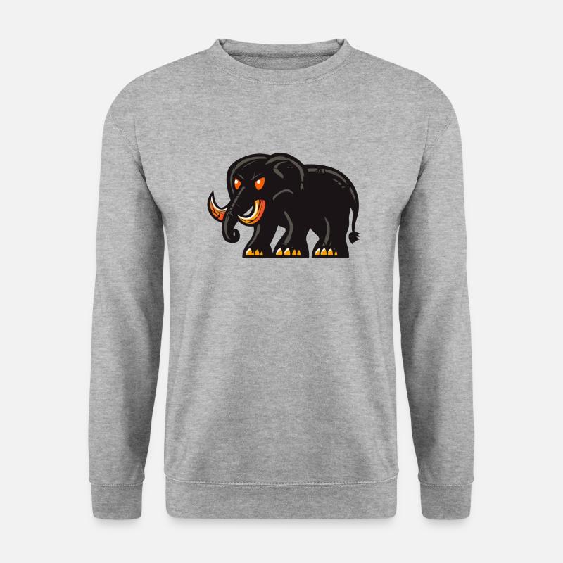Mammoth Halloween Comic Elephant - Unisex Sweatshirt - salt & pepper