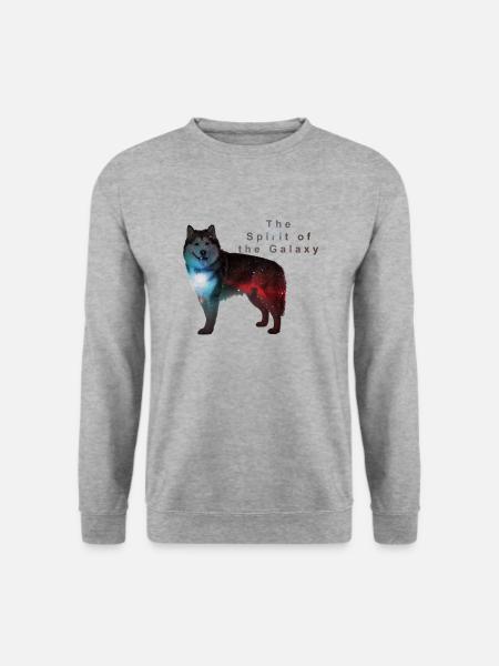 spirit of the galaxy - Unisex Pullover - Weißgrau meliert