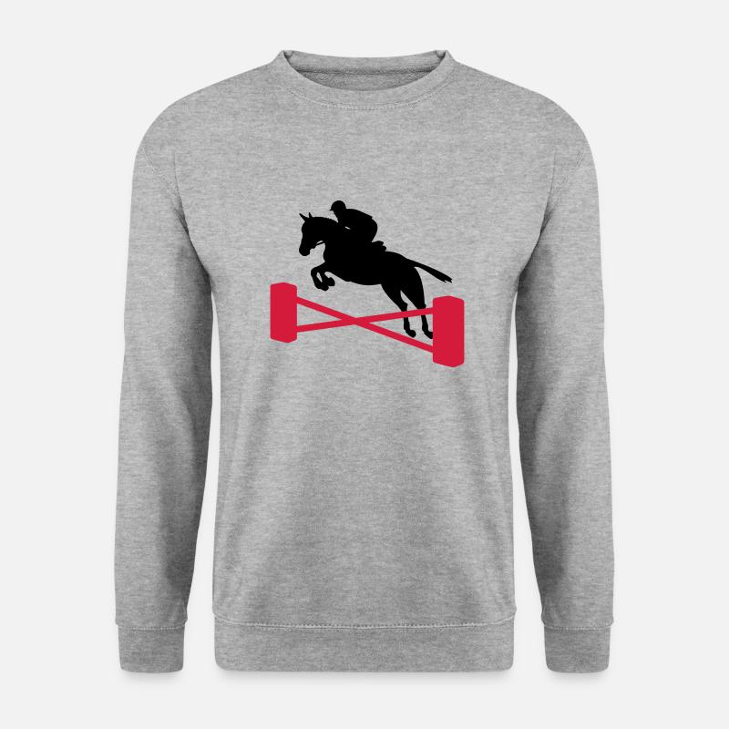 show jumping - Unisex Sweatshirt - salt & pepper