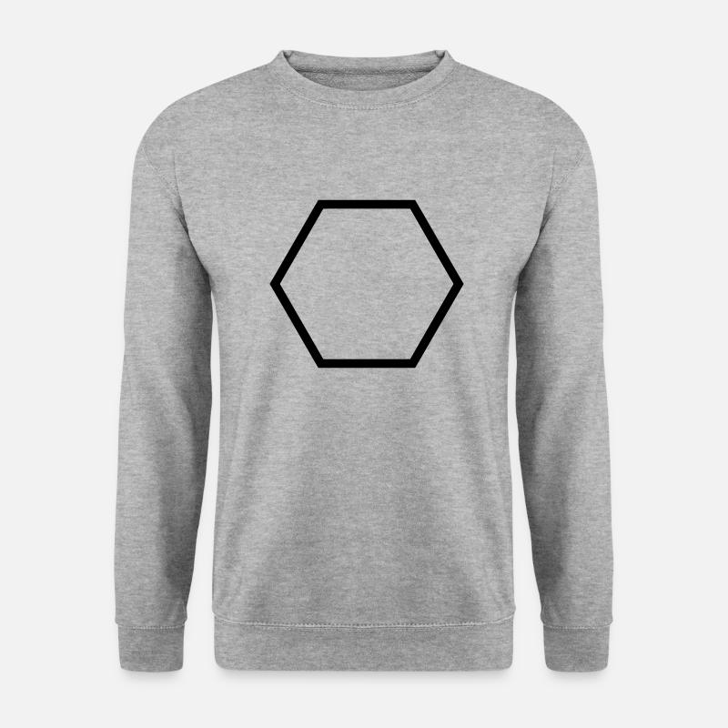 Polygon (customize) - Unisex Sweatshirt - salt & pepper