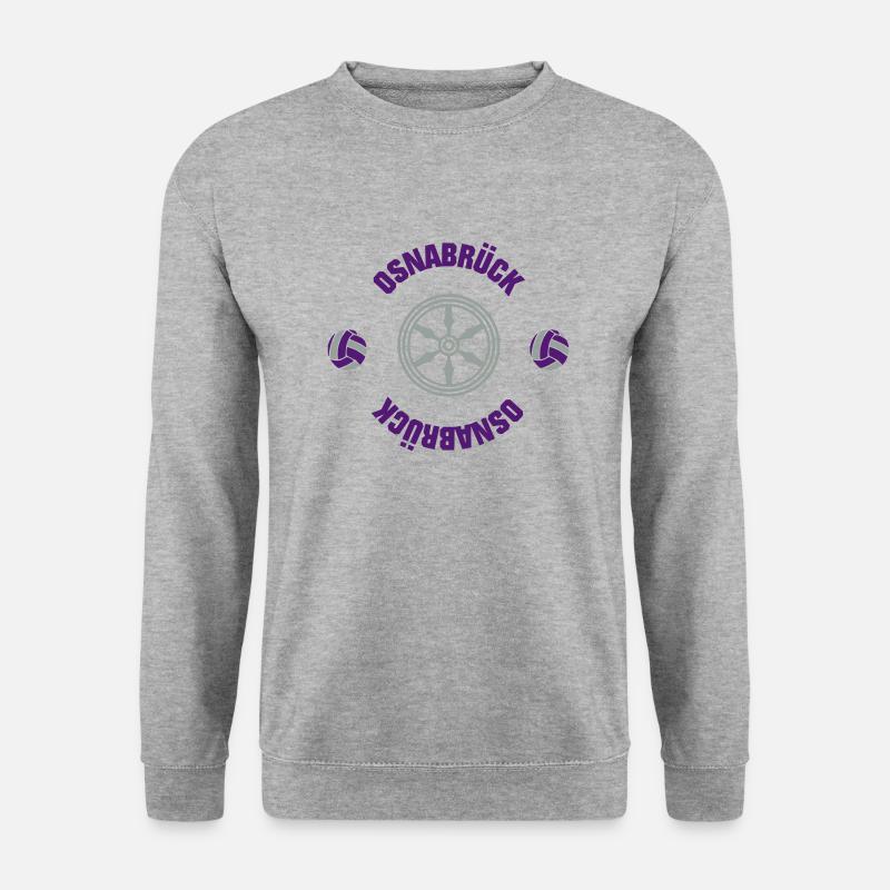 Osnabrück (ID: 001013) - Unisex Pullover - Weißgrau meliert