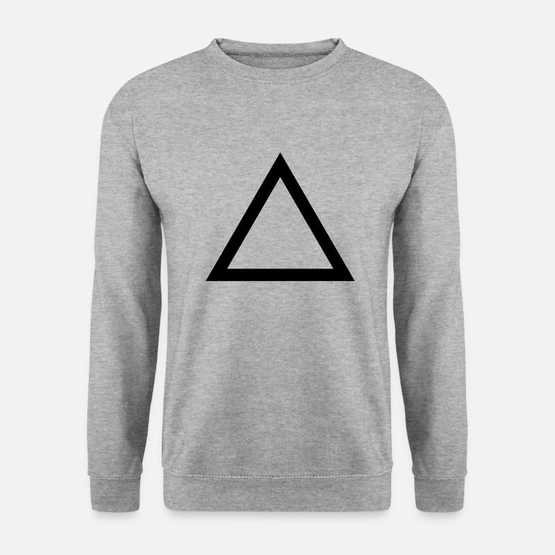 triangle_line - Unisex Sweatshirt - salt & pepper