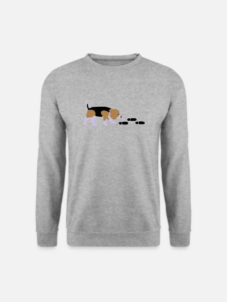 Beagle Mantrailer - Unisex Sweatshirt - salt & pepper