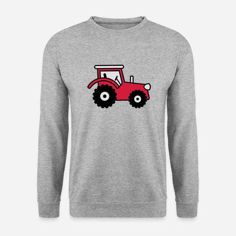 tractor - Unisex Pullover - Weißgrau meliert