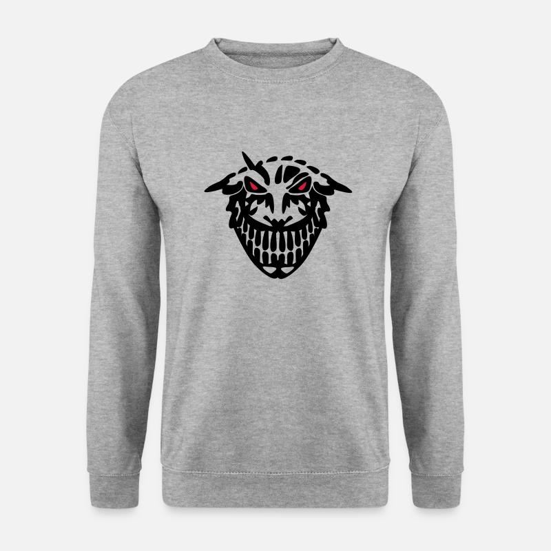 SMILE de - Unisex Pullover - Weißgrau meliert