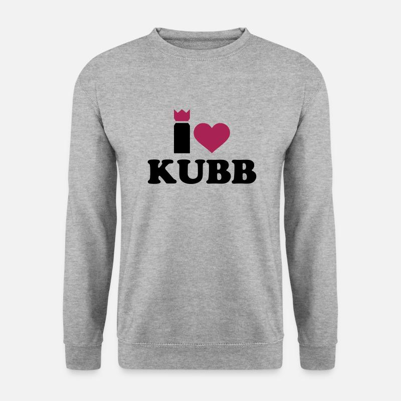 Kubb - Unisex Pullover - Weißgrau meliert