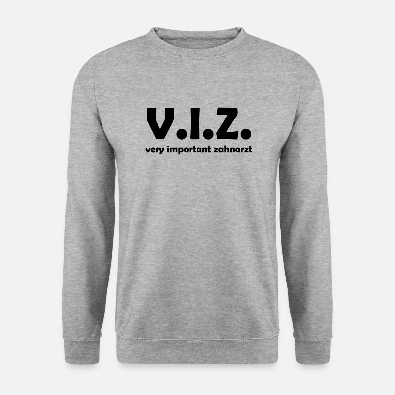 zahnarzt - Unisex Pullover - Weißgrau meliert