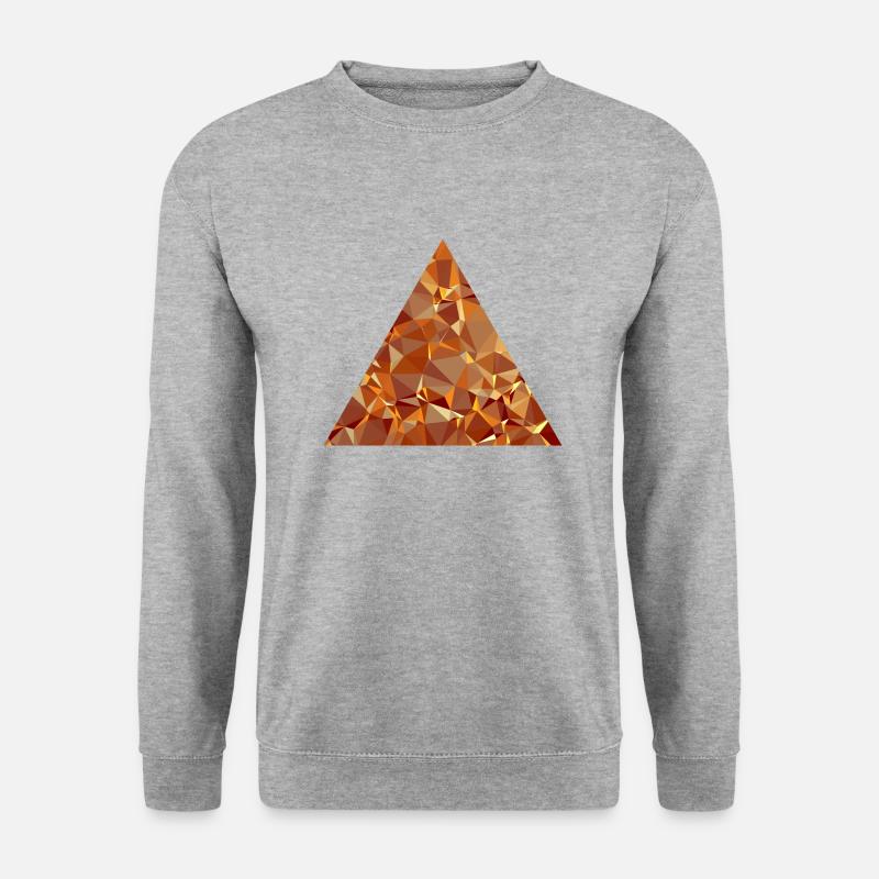 Triangle (low poly) - Unisex Sweatshirt - salt & pepper