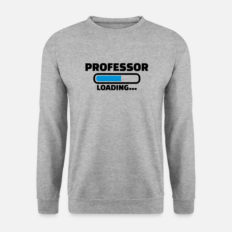 Professor - Unisex Pullover - Weißgrau meliert