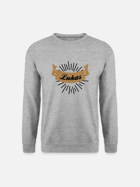 lukas - Unisex Pullover - Weißgrau meliert