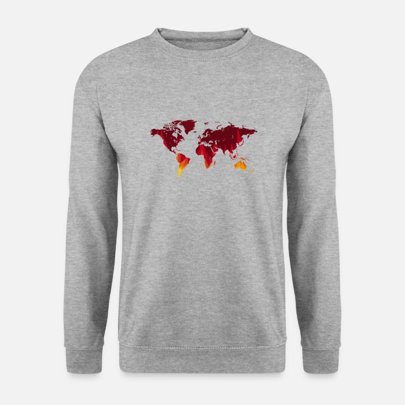 Erde - Unisex Pullover - Weißgrau meliert