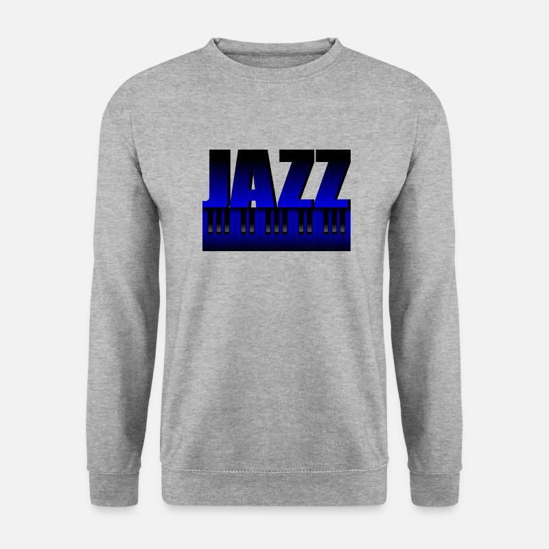 blue Jazz - Unisex Pullover - Weißgrau meliert