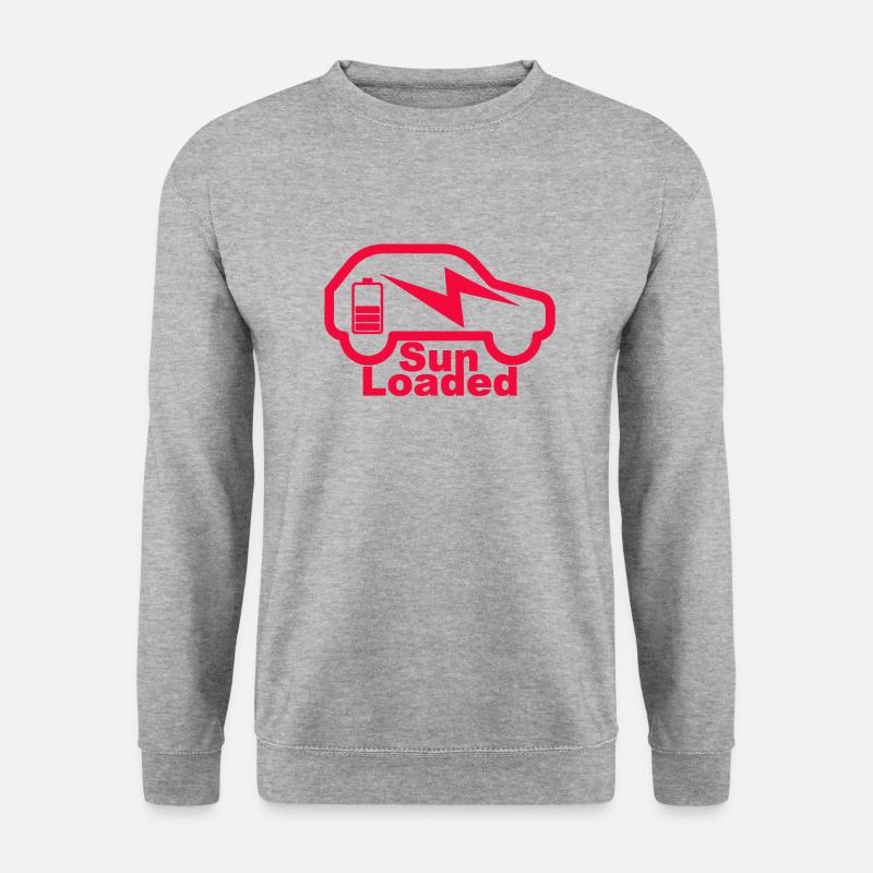 e-auto, e-mobilität,elektro-auto, zoe, EV-driver - Unisex Pullover - Weißgrau meliert