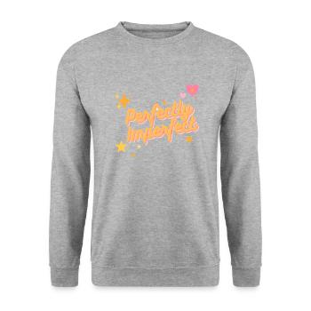 Perfectly imperfect - Unisex Sweatshirt - salt & pepper - Front - Alina (178cm) & Michal (187cm)