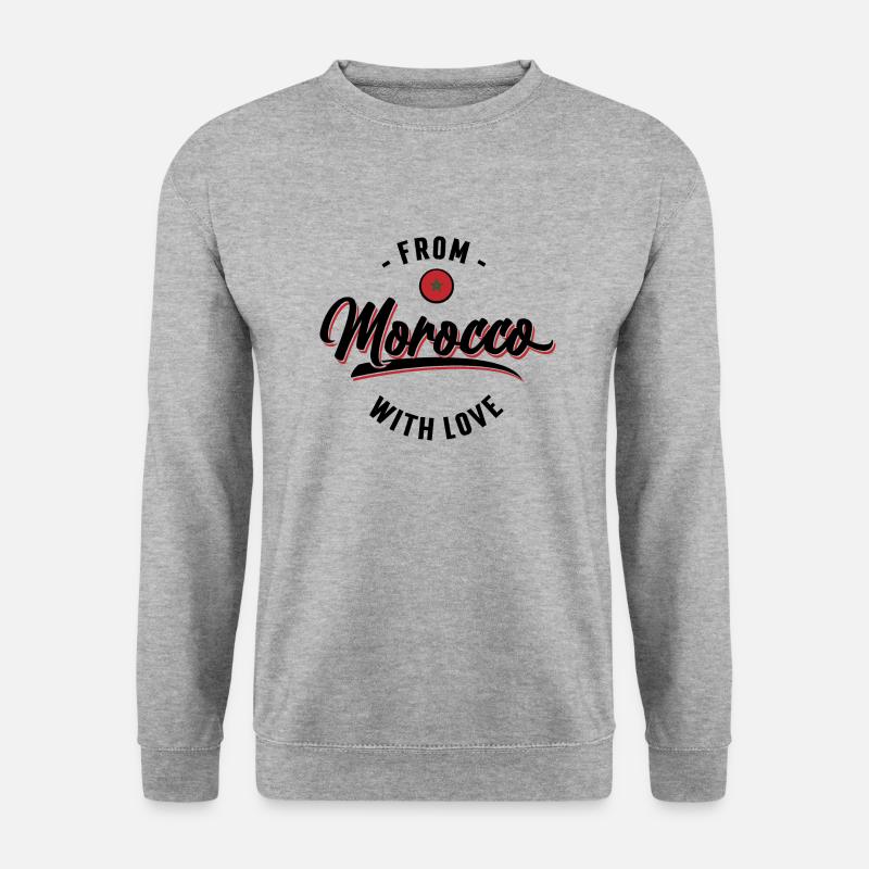 From Morocco with love - Unisex Pullover - Weißgrau meliert