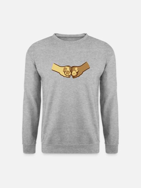 Team Fists Bros - Unisex Sweatshirt - salt & pepper