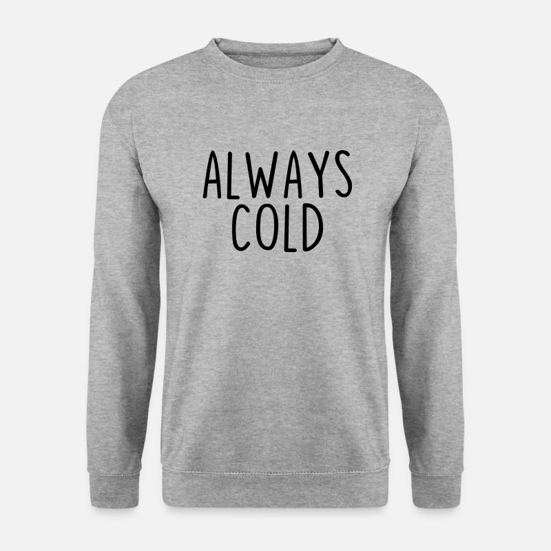 Immer kalt - Unisex Pullover - Weißgrau meliert