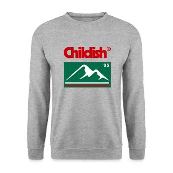 TGFBRO CHILDISH ADVENTURE - Unisex Sweatshirt - salt & pepper - Front - Alina (178cm) & Michal (187cm)