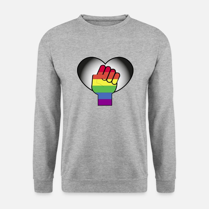 Pride-Monat - Unisex Pullover - Weißgrau meliert