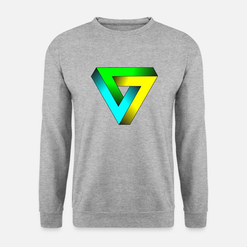 impossible triangle - Unisex Sweatshirt - salt & pepper