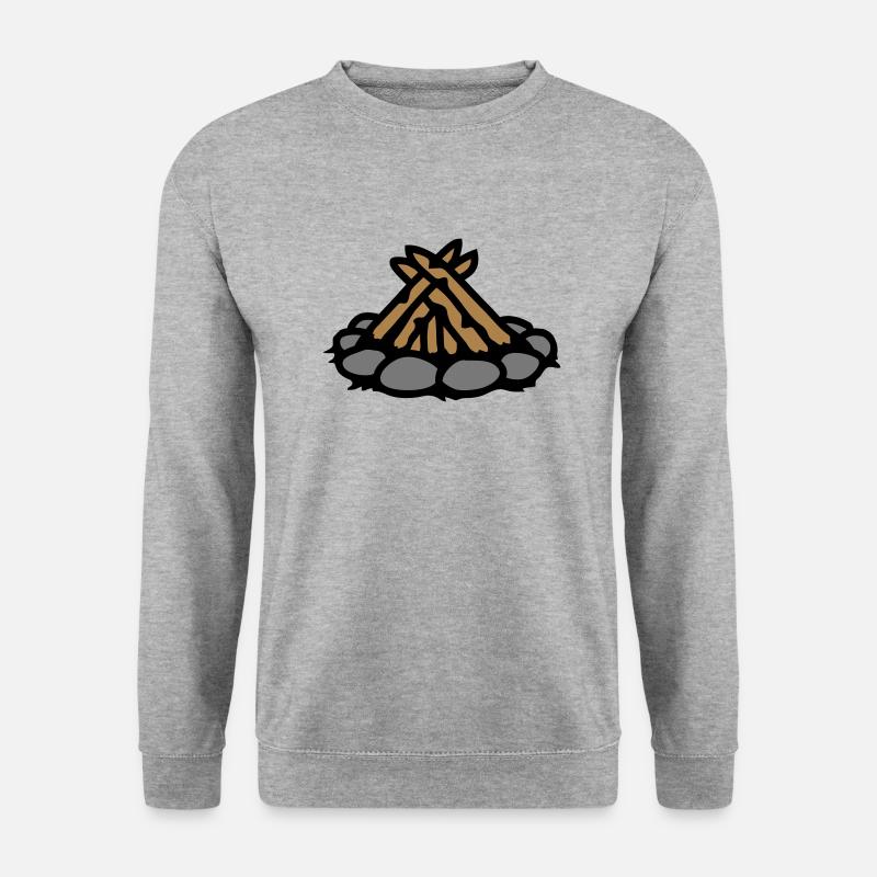 Campfire without fire Camping - Unisex Sweatshirt - salt & pepper
