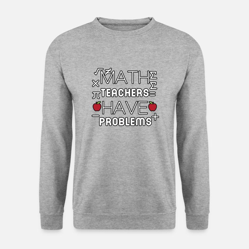 math teachers have problems - Unisex Sweatshirt - salt & pepper