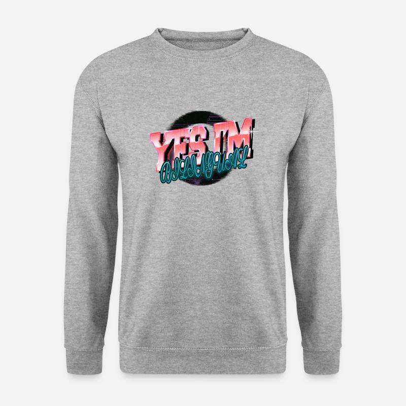 cool analyst awesome computer science - Unisex Pullover - Weißgrau meliert