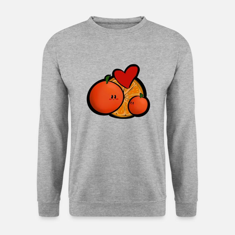 Familie - Unisex Pullover - Weißgrau meliert