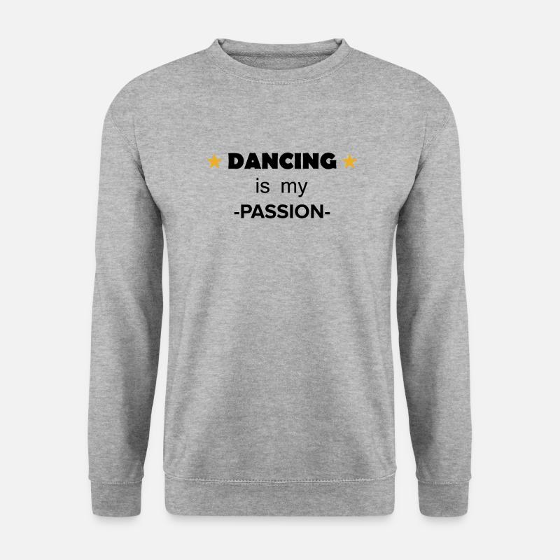 Dancing Dance Music - Unisex Pullover - Weißgrau meliert