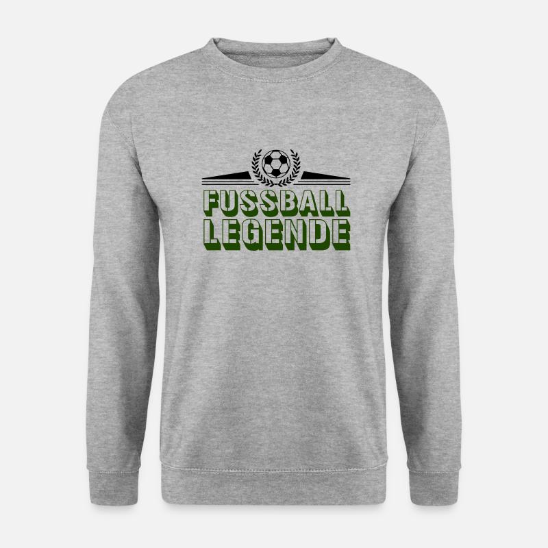 fussball legende - Unisex Pullover - Weißgrau meliert