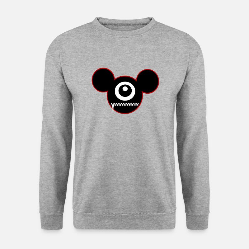 SM - Unisex Pullover - Weißgrau meliert