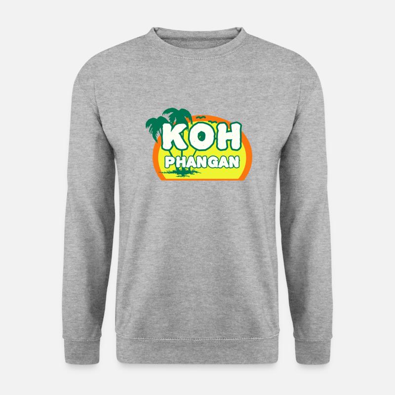 Koh Phangan - Unisex Pullover - Weißgrau meliert