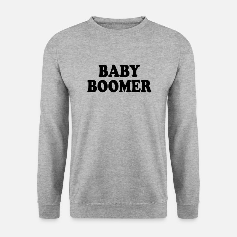 Baby boomer - Unisex Pullover - Weißgrau meliert