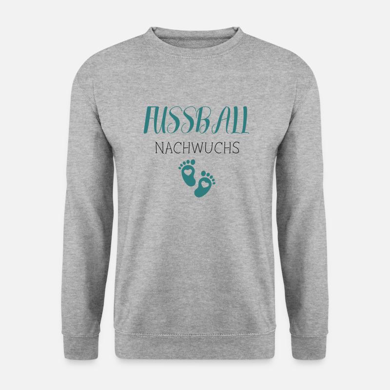 Fußball Nachwuchs - Unisex Pullover - Weißgrau meliert
