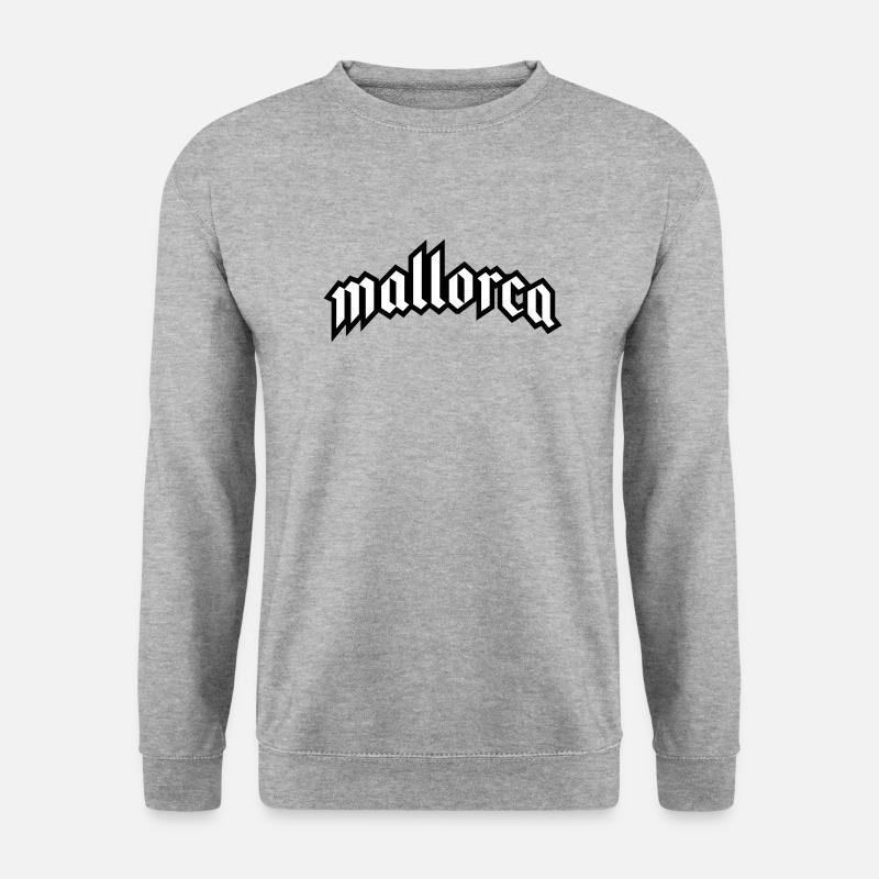 Mallorca Schrift - Unisex Pullover - Weißgrau meliert