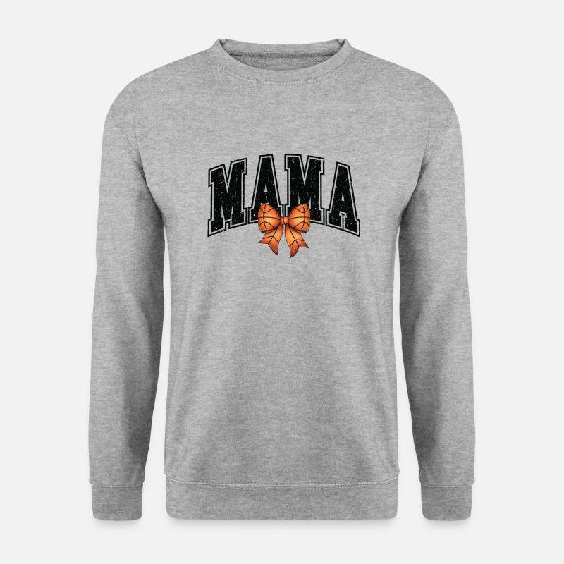 Mama Coquette Basketball Retro Edition - Unisex Pullover - Weißgrau meliert
