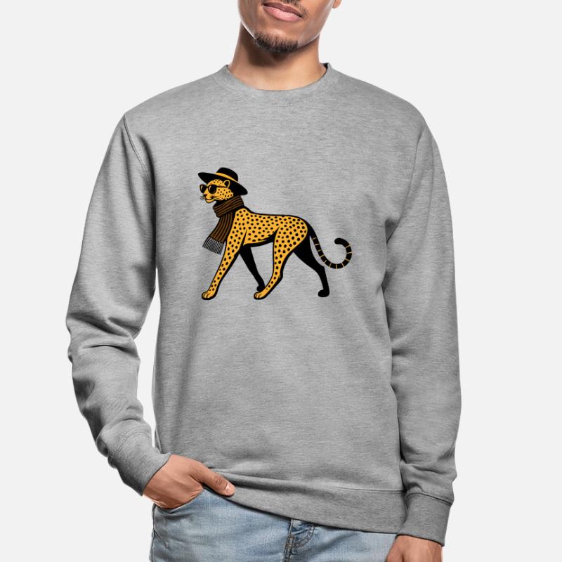 Leopard chic Sweat-shirt Unisexe