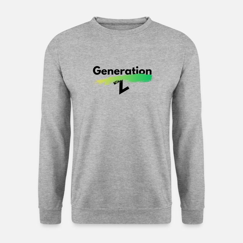 Generation Z - Unisex Pullover - Weißgrau meliert