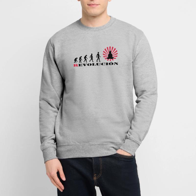 Darwin, évolution, révolution, éclairé, Bouddha, Sweat-shirt Unisexe