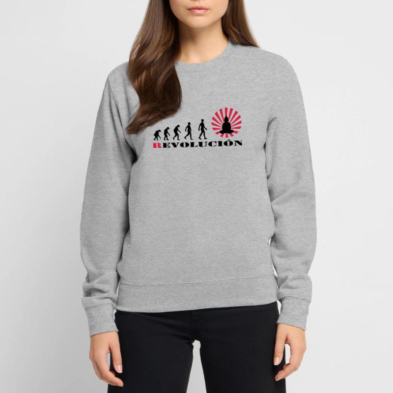 Darwin, évolution, révolution, éclairé, Bouddha, Sweat-shirt Unisexe