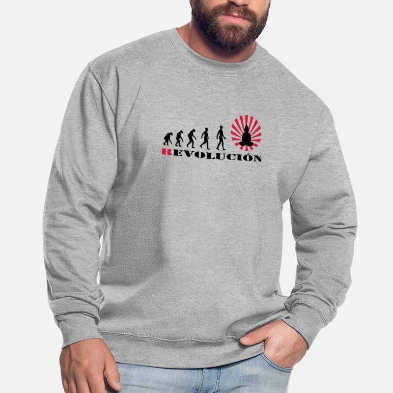 Darwin, évolution, révolution, éclairé, Bouddha, Sweat-shirt Unisexe