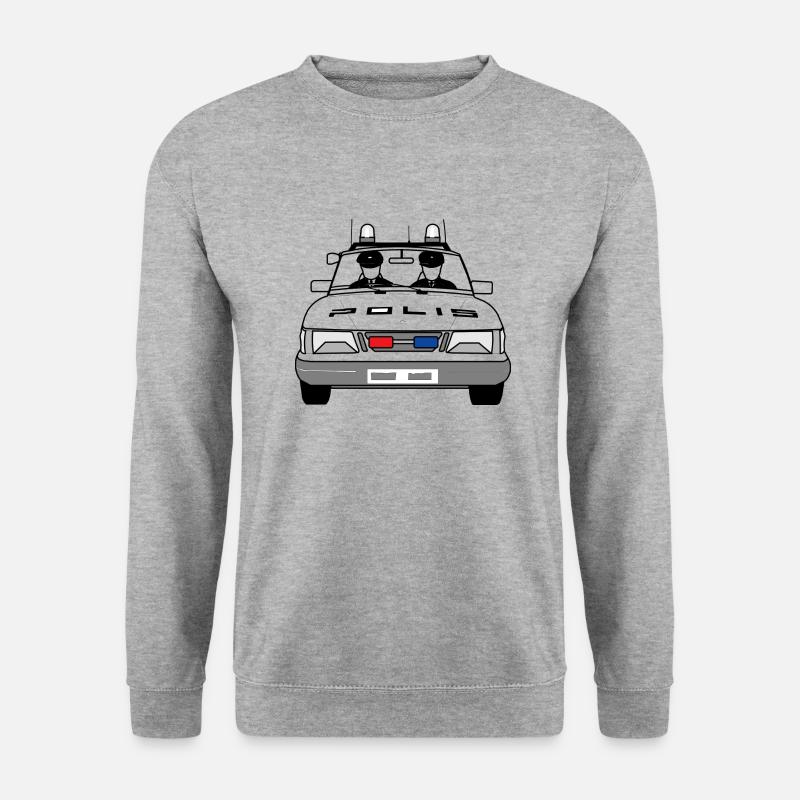 Polizei - Unisex Pullover - Weißgrau meliert