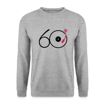 Musik der 60er - Unisex Pullover - Weißgrau meliert - Vorne - Alina (178cm) & Michal (187cm)