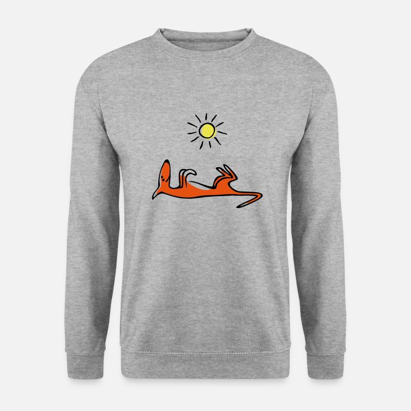 Sonnenschläfer - Unisex Pullover - Weißgrau meliert